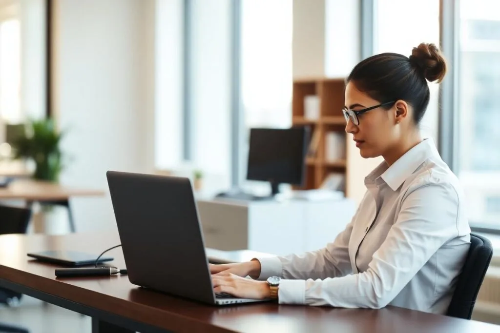 employee working