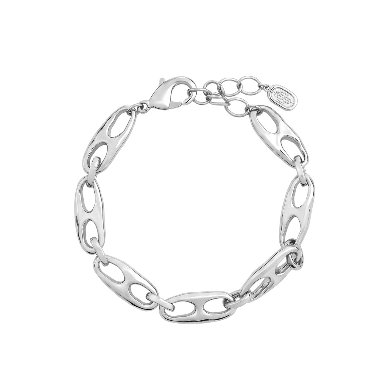 Silver Anchor Chain Bracelet