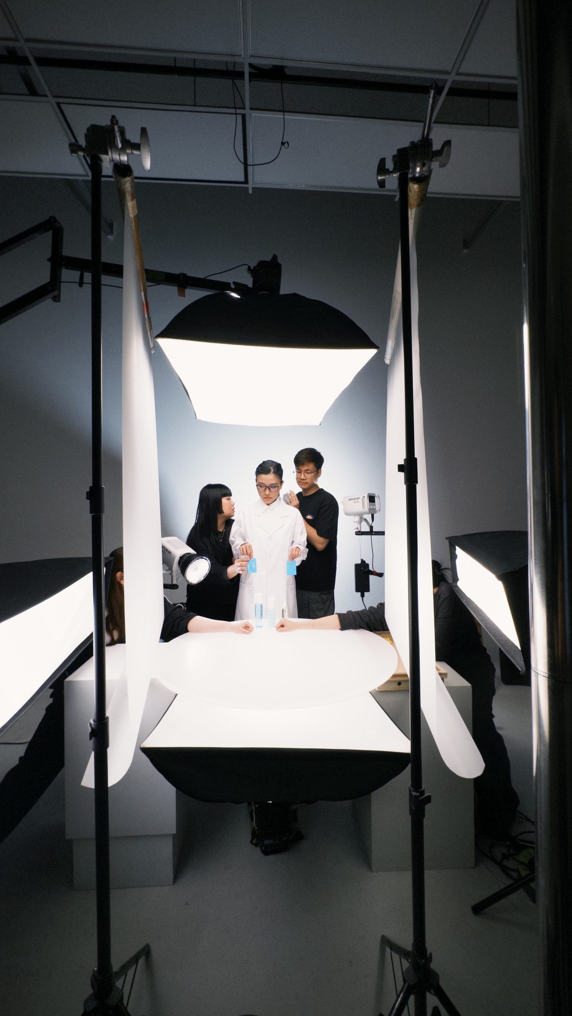 Behind the scenes D Program studio setup