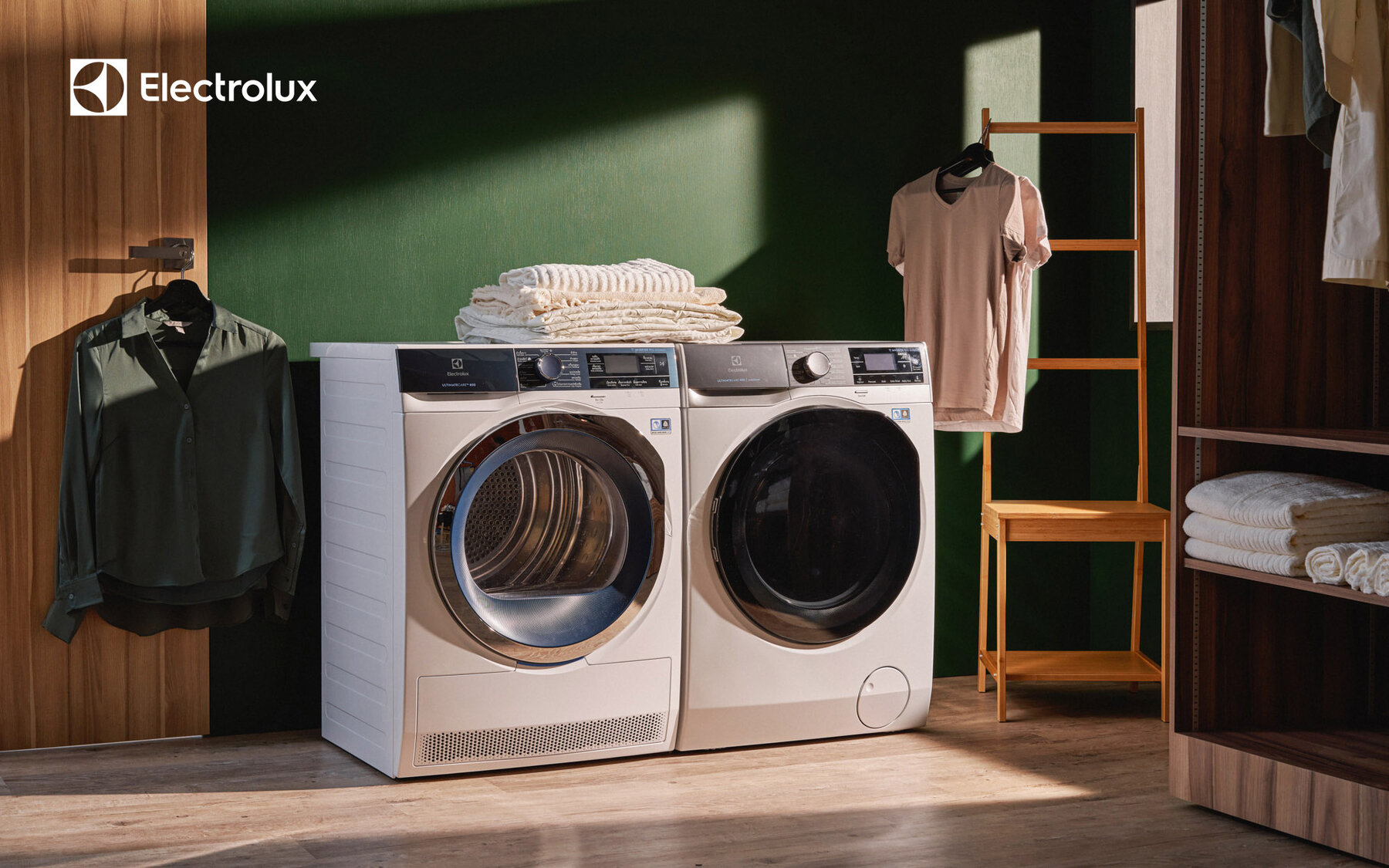 electrolux washer dryer set product photography singapore