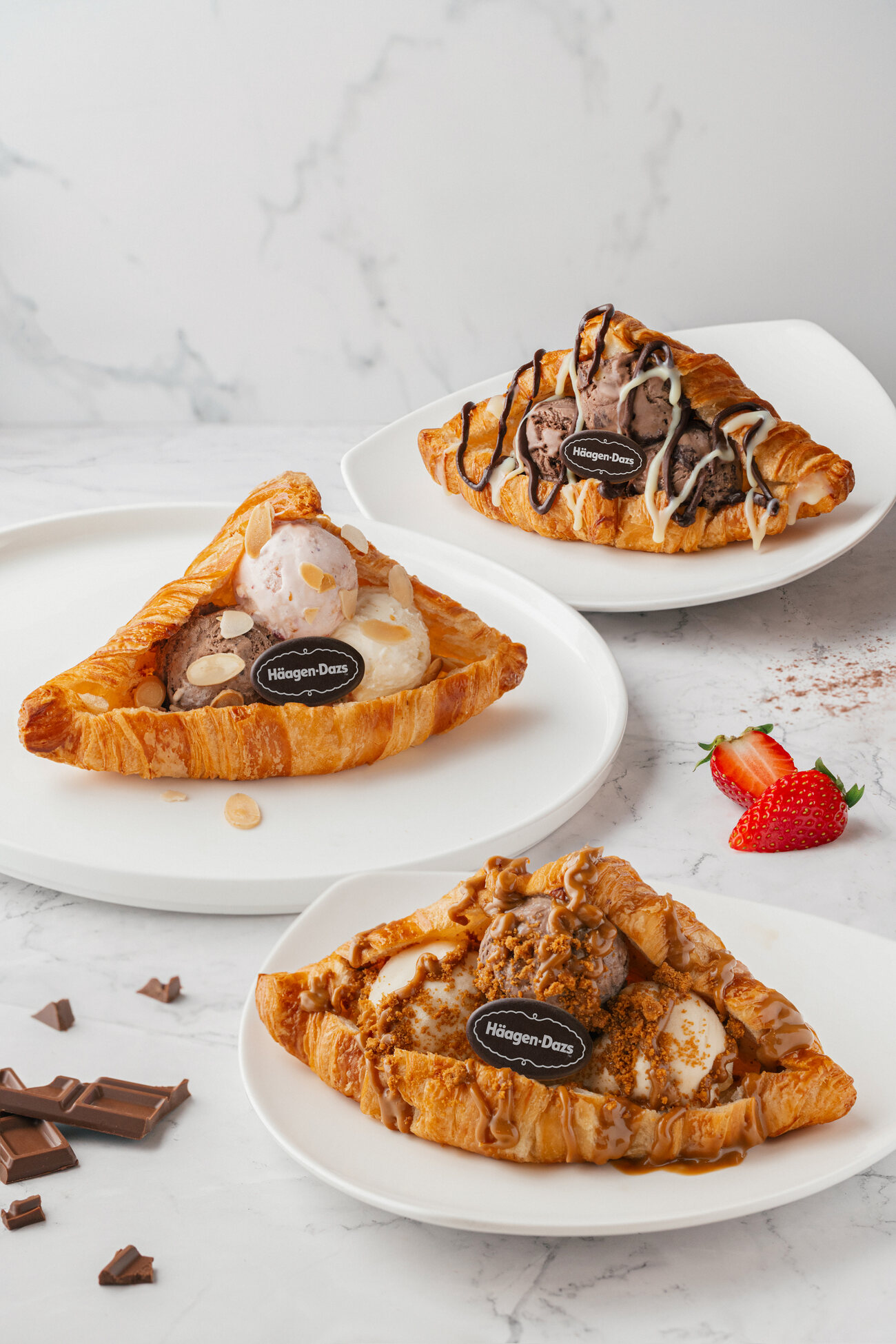 haagen dazs croissant ice cream dessert