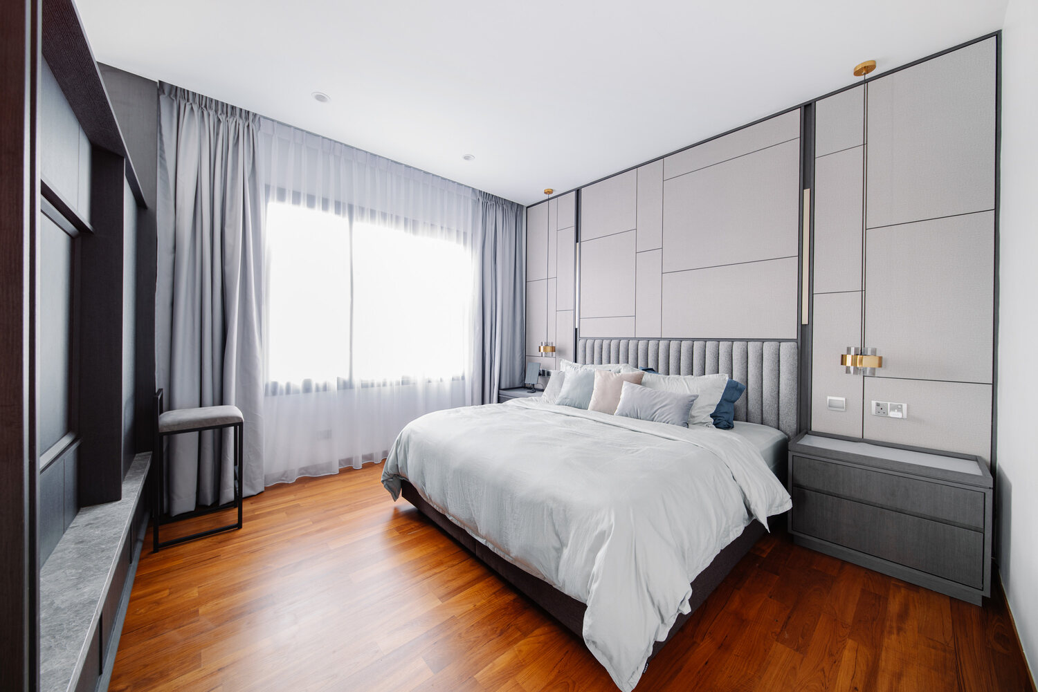 Tai Keng semi-detached home master bedroom — real estate photography Singapore
